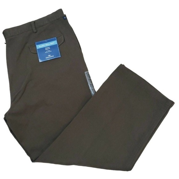 DOCKERS ~Men's 42×30~ Plush Twill Cotton Chino Pants Classic Fit Flat Front. - Picture 7 of 16